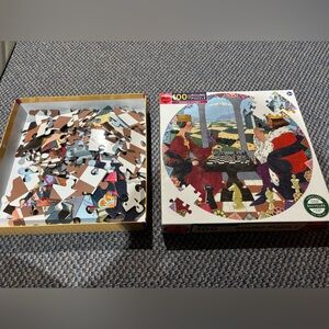 Eeboo 100 piece puzzle. Circle shape. GUC. King and Queen.